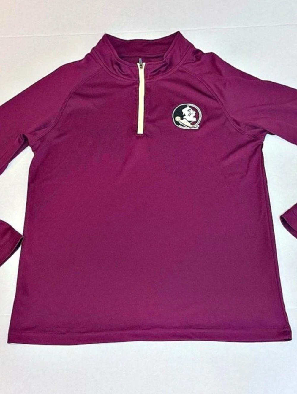 Colosseum FSU Florida State Seminoles Youth L 16-18 Quarter Zip Pullover Garnet